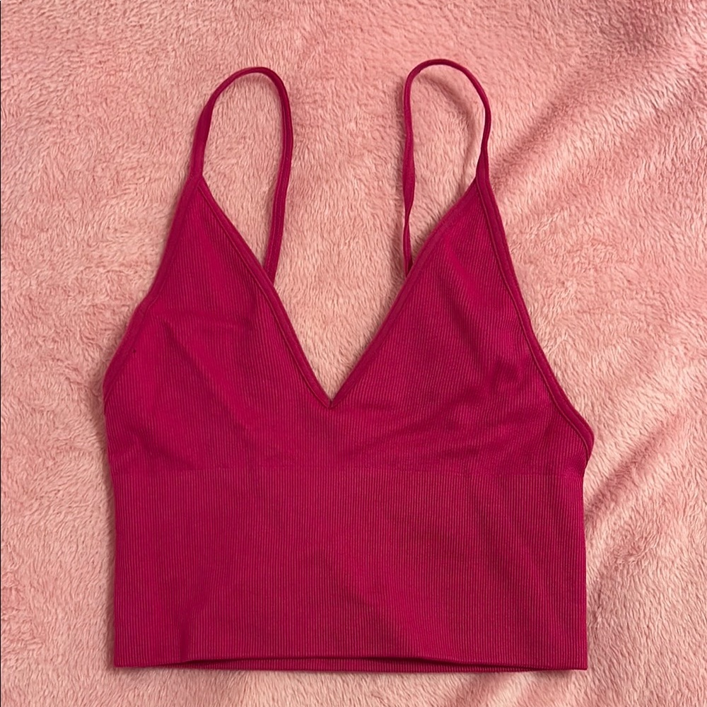 Aritzia V-Neck Crop Top